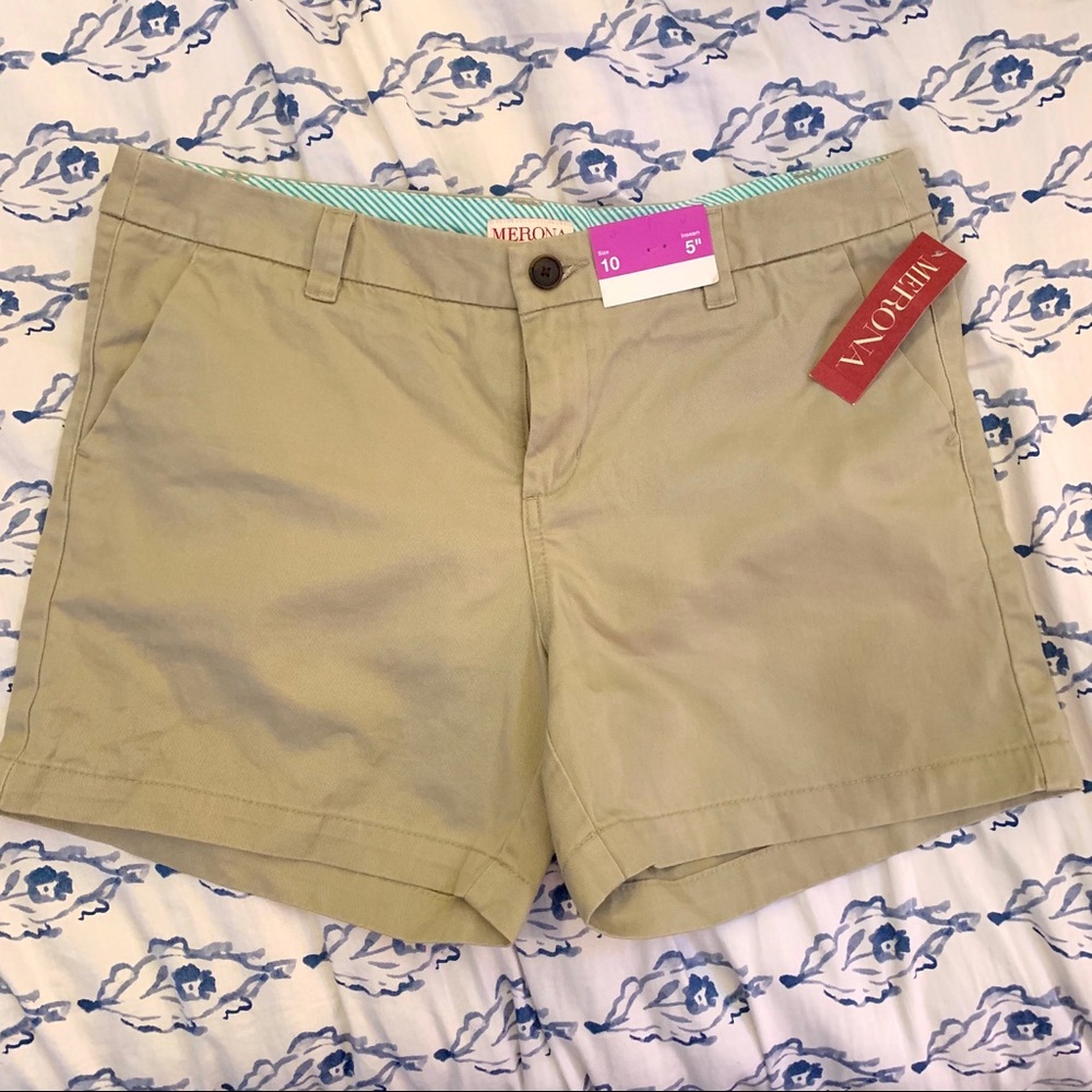 Khaki Jeans Size 10   5” inseam